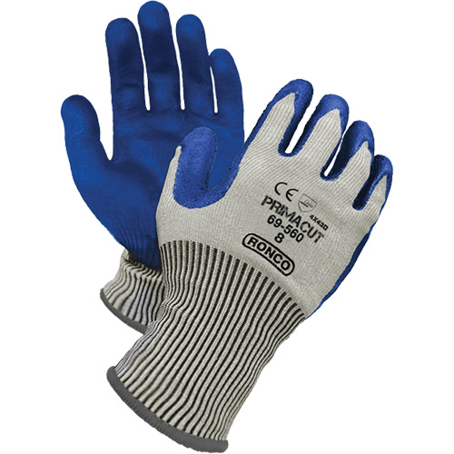 PrimaCut Cut Resistant Gloves, Size 8, 13 Gauge, Nitrile Coated, HPPE Shell, ANSI/ISEA 105 Level 4/EN 388 Level 5 Mukwa Safety Services