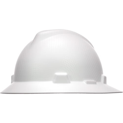 Casque de s&eacute;curit&eacute; &agrave; bordure compl&egrave;te Hydro Dip V-Gard, R&eacute;pond aux normes CSA type 1, Suspension Rochet, Non ventil&eacute; Mukwa Safety Services