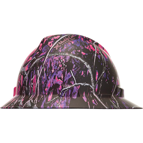 Casque de s&eacute;curit&eacute; &agrave; bordure compl&egrave;te Hydro Dip V-Gard, R&eacute;pond aux normes CSA type 1, Suspension Rochet, Non ventil&eacute; Mukwa Safety Services