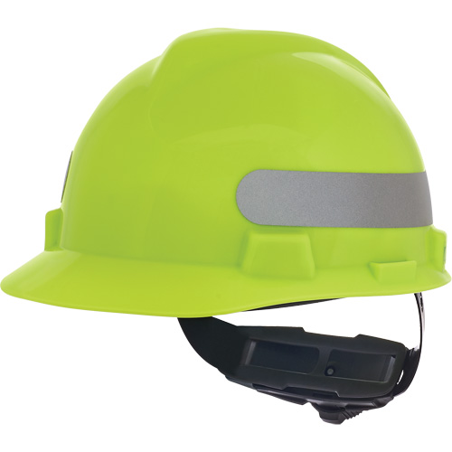 Casque de s&eacute;curit&eacute; &agrave; fentes V-Gard, R&eacute;pond aux normes CSA type 1, Suspension Rochet, Non ventil&eacute; Mukwa Safety Services