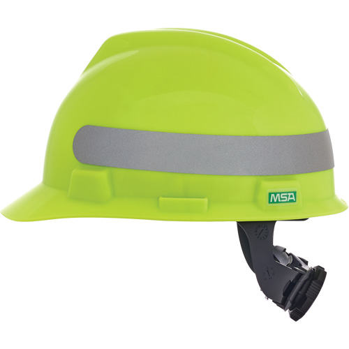 Casque de s&eacute;curit&eacute; &agrave; fentes V-Gard, R&eacute;pond aux normes CSA type 1, Suspension Rochet, Non ventil&eacute; Mukwa Safety Services