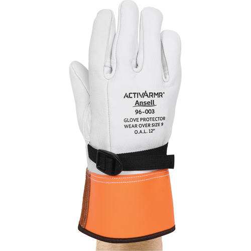Gants de protection en cuir pour haute tension 96-003, Taille 10, 12" lo Mukwa Safety Services