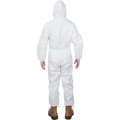 Combinaisons &agrave; capuchon de premi&egrave;re qualit&eacute;, Moyen, Blanc, Microporeux Mukwa Safety Services
