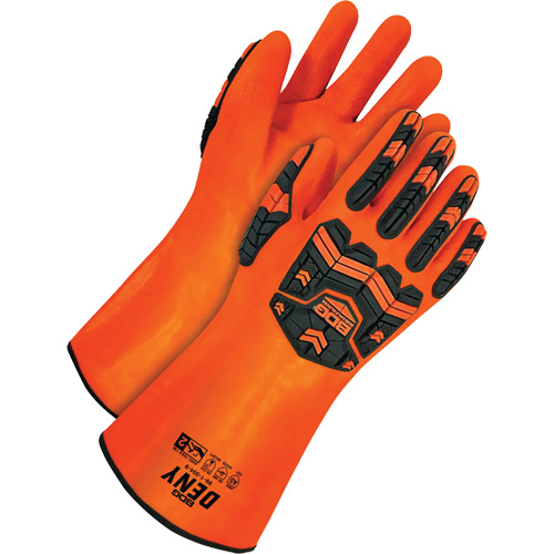 Gants r&eacute;sistants aux produits chimiques Deny, Taille 9, 14" lo, PVC, Doublure en Tissu &eacute;ponge Mukwa Safety Services