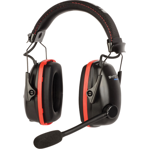 Wireless Hearing Protector Earmuffs with Bluetooth&reg; Audio, Headband Style, 25 dB Mukwa Safety Services