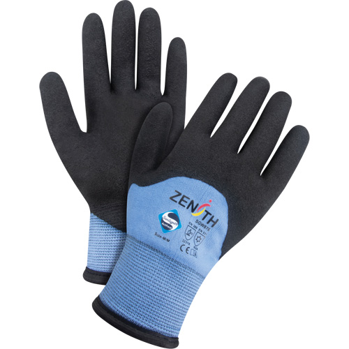Gants enduits ZX-30° de premi&egrave;re qualit&eacute;, 2T-Grand, R&ecirc;vetement Mousse de PVC, Calibre 15, Enveloppe en Nylon Mukwa Safety Services