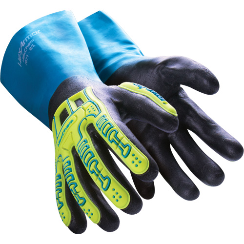 HexChem&reg; Chemical Resistant Gloves, Size 6/X-Small, Nitrile Mukwa Safety Services
