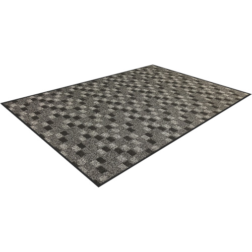 Tapis de vestibule Terra Nova classique, Essuie-pieds, 3' x 5' x 5/16", Charbon Mukwa Safety Services