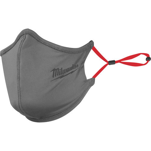 2-Layer Face Masks, Nylon/Polyester/Spandex, Grey Mukwa Safety Services