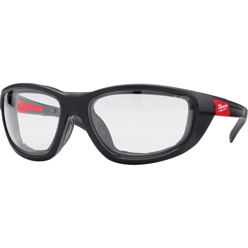 Performance Safety Glasses with Gaskets, Clear Lens, Anti-Fog/Anti-Scratch, ANSI Z87+/Meets/Exceeds CSA Z94.3 Mukwa Safety Services