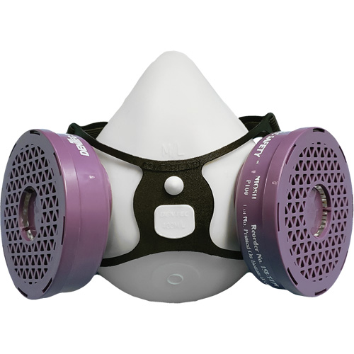 Comfort-Air&reg; 400Nx Black Half Mask without Exhalation Valve P100 Kit, Elastomer/Rubber, Small/Medium Mukwa Safety Services