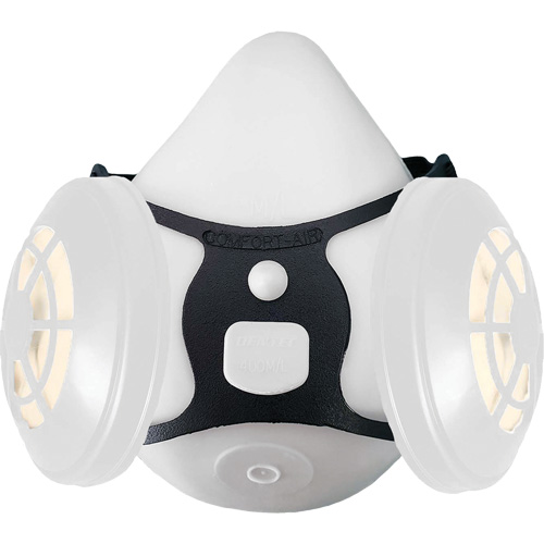 Ensemble de respirateur &agrave; demi-masque N95 Comfort-Air 400Nx noir sans soupape d'expiration, &eacute;lastom&egrave;re/Caoutchouc, Petit/Moyen Mukwa Safety Services