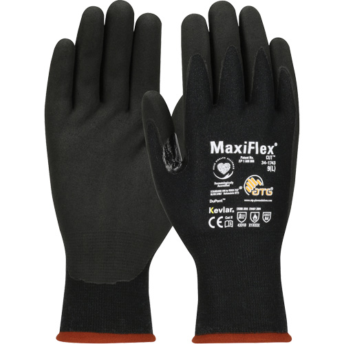 Gants compatibles avec les &eacute;crans tactiles ATG MaxiFlex Cut, T-petit, Calibre 15, Rev&ecirc;tement Mousse de nitrile, ASTM ANSI niveau A4/EN 388 niveau 3/EN 388 niveau D Mukwa Safety Services