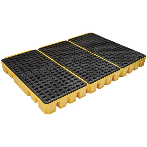 Low Profile Spill Pallet, 76.5 US gal. Spill Capacity, 72" x 49" x 6.5" Mukwa Safety Services