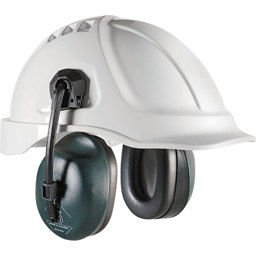 Serre-t&ecirc;te antibruit H10K, Fixation pour casque, 25 NRR dB Mukwa Safety Services