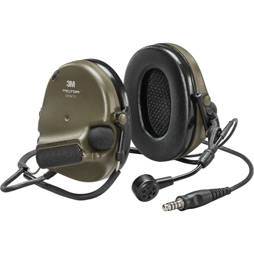 Casque VI NIB avec fils de sortie unique Peltor ComTac, Style Cordon cervical, 22 dB Mukwa Safety Services