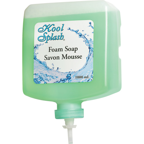 Savon apaisant &agrave; l'alo&egrave;s Kool Splash, Mousse, 1000 ml, Parfum&eacute; Mukwa Safety Services