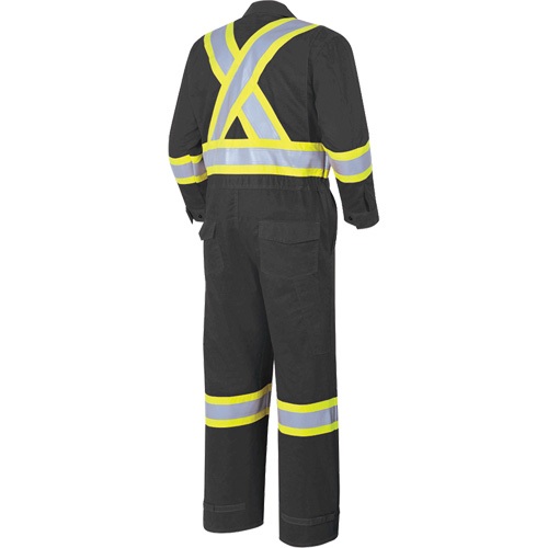 7702BK Combinaison ignifuge et r&eacute;sistant &agrave; l'arc &eacute;lectrique 88/12 FR-Tech, Taille 36, Noir, 9,7 cal/cm² Mukwa Safety Services