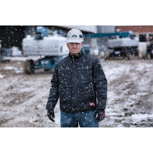 Blouson classique GridIron, Hommes, Petit, Noir Mukwa Safety Services