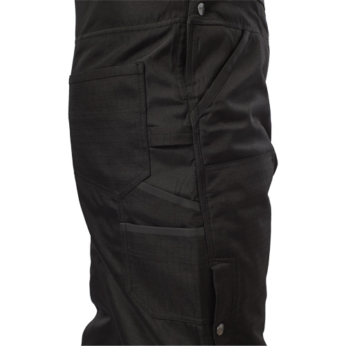GridIron Short Length Zip-To-Thigh Bib Overall, Men's, 2X-Large, Black Mukwa Safety Services