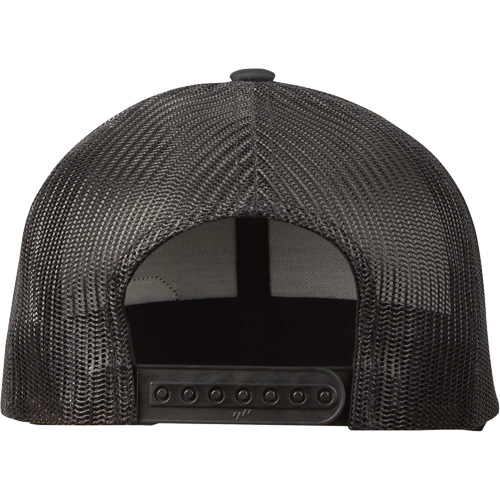 GridIron Snapback Trucker Hat, Black, Cotton/Nylon/Polyester Mukwa Safety Services
