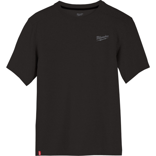 Hybrid Work Tee Shirt, Men's, Small, Black Mukwa Safety Services