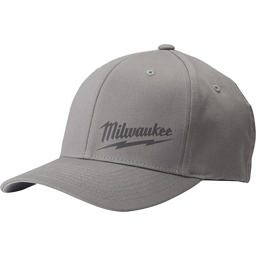 Flexfit&reg; Fitted Hat - Small/Medium, Grey, Poly-Cotton Mukwa Safety Services