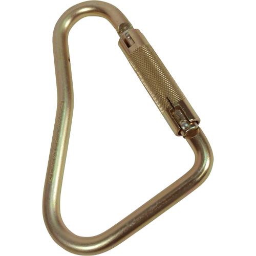 Offset D-Shaped Carabiner, Steel, 5000 lbs Capacity Mukwa Safety Services