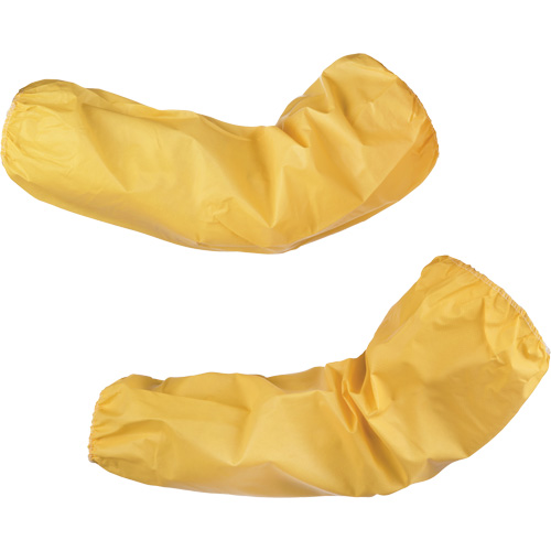 Manchons jetables niveau 1 ChemMax, Longueur de 18", Poly&eacute;thyl&egrave;ne/Polypropyl&egrave;ne, Jaune Mukwa Safety Services