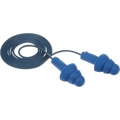 Bouchons d'oreilles pr&eacute;moul&eacute;s E-A-R Ultrafit , Avec cordon, Taille unique, Vrac - Sac en poly, NRR dB NRR 25 dB Mukwa Safety Services
