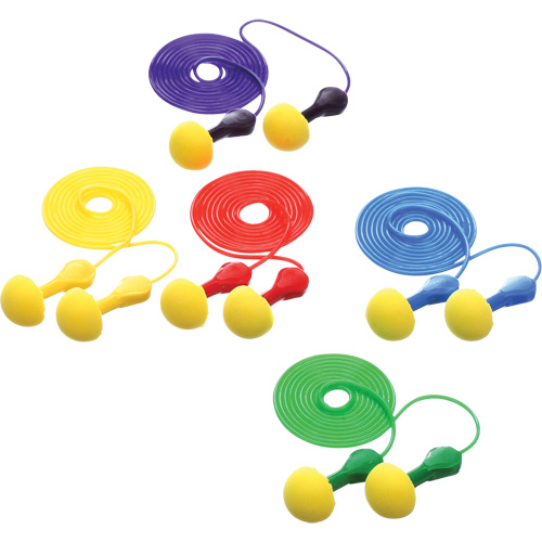 Bouchons d'oreilles rapides de style capsule E-A-R, Avec cordon, Vrac - Sachet coussin, 25 dB NRR, Taille unique Mukwa Safety Services