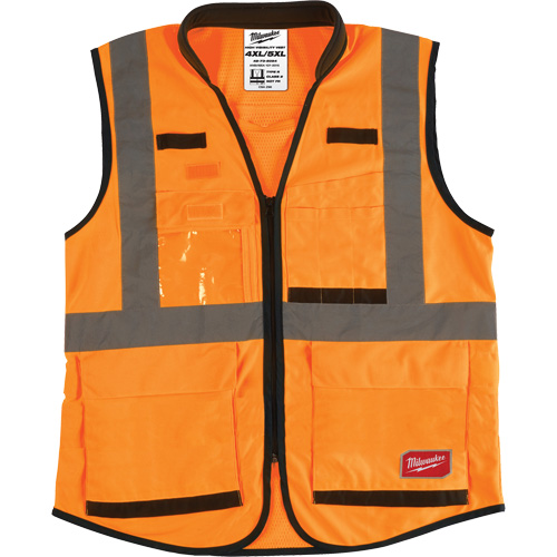 Veste de s&eacute;curit&eacute; haute performance, Orange haute visibilit&eacute;, 4T-Grand/5T-Grand Mukwa Safety Services