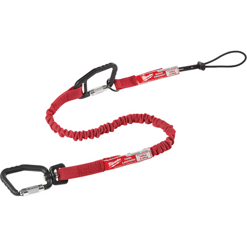 Longe verrouillable pour outils &agrave; connexion rapide, Tendeur, Mousqueton/boucle Mukwa Safety Services