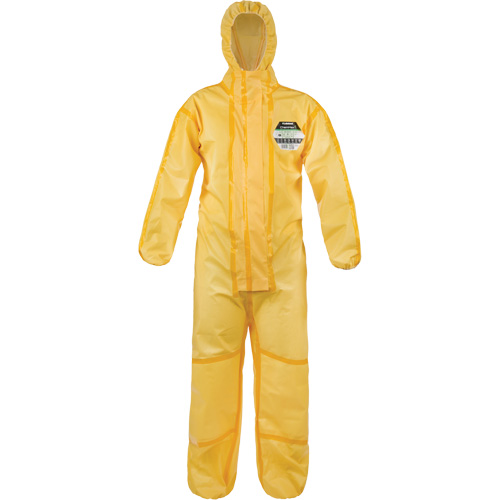 ChemMax&reg; 1 Coveralls, Polyethylene/Polypropylene, Small, Yellow Mukwa Safety Services