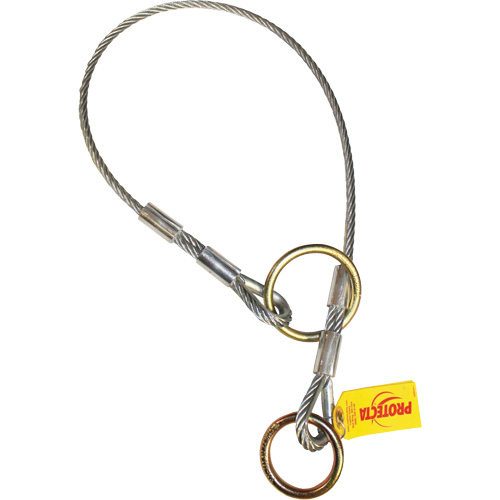 Cable Dual-Ring Adaptor, Tie-Off, Temporary Use Mukwa Safety Services