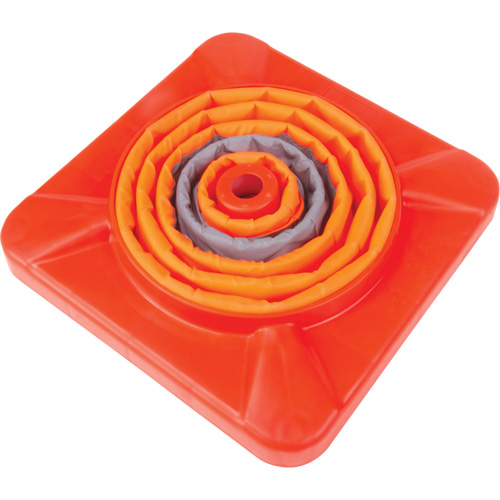 Collapsible Traffic Cone, 18" H, Orange Mukwa Safety Services