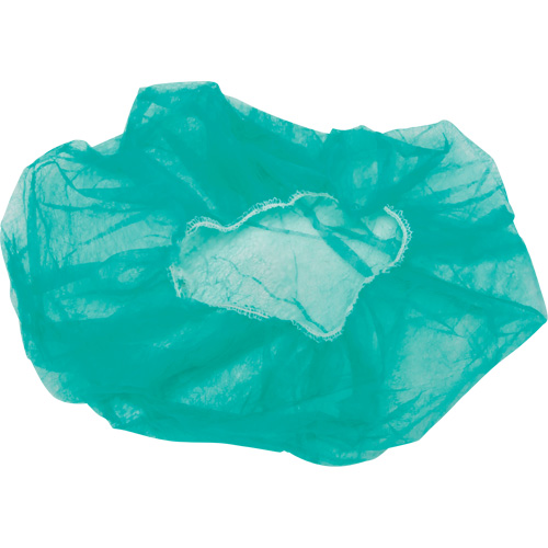 Bonnets bouffants, Polypropyl&egrave;ne, 24", Vert Mukwa Safety Services