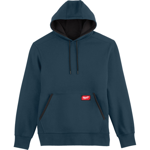 Midweight Pullover Hoodie, Men's, Small, Blue Mukwa Safety Services