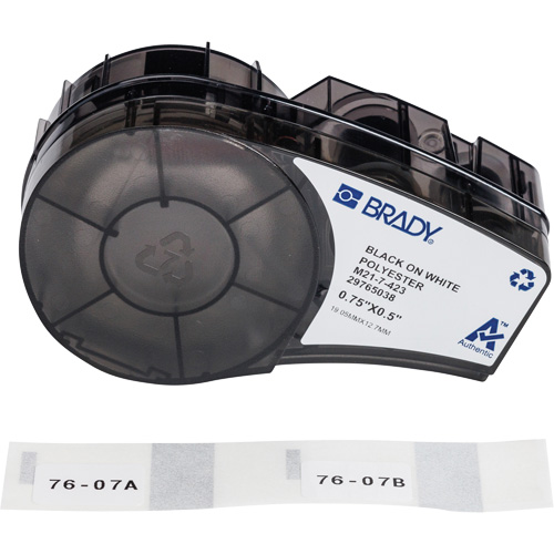 Harsh Environment Multi-Purpose Labels with Ribbon, Black Mukwa Safety Services