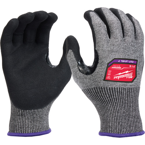 High-Dexterity Dipped Gloves, Size Small, 18 Gauge, Nitrile Coated, Nylon/Polyethylene/Tungsten Shell, ASTM ANSI Level A7/EN 388 Level 4 Mukwa Safety Services