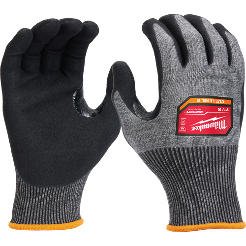 Gants enduits par trempage &agrave; dext&eacute;rit&eacute; &eacute;lev&eacute;e, Taille Petit, Calibre 18, Rev&ecirc;tement Nitrile, Enveloppe en Nylon/Poly&eacute;thyl&egrave;ne/Tungst&egrave;ne, ASTM ANSI niveau A8/EN 388 niveau F Mukwa Safety Services