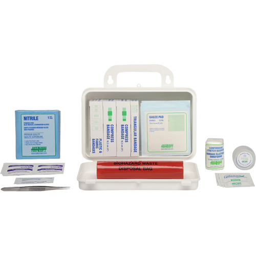 Trousse de premiers soins, R&eacute;pond &agrave; la norme CSA Z1220-17 type 1 individuelle, Personnel (1 travailleur) Mukwa Safety Services