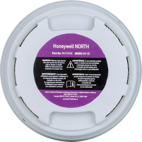 Cartouche filtre HEPA, Vapeur organique Mukwa Safety Services