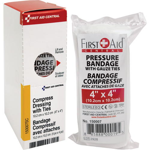 Recharge de bandages compressifs avec attaches SmartCompliance, 4" lo x 4" la Mukwa Safety Services