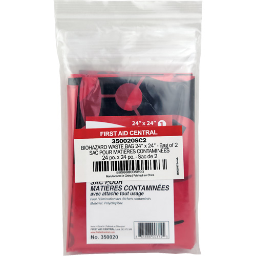 SmartCompliance&reg; Refill Waste Bags, Bio-Hazard, 24" L x 24" W Mukwa Safety Services