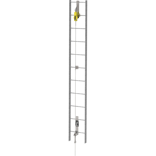Ensemble de c&acirc;bles de s&eacute;curit&eacute; pour &eacute;chelle verticale Latchways, Acier inoxydable Mukwa Safety Services