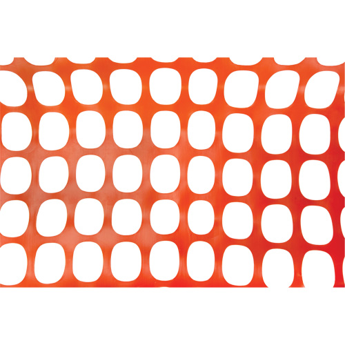 Heavy-Duty Safety Fence, 100' L x 4' W, Orange Mukwa Safety Services