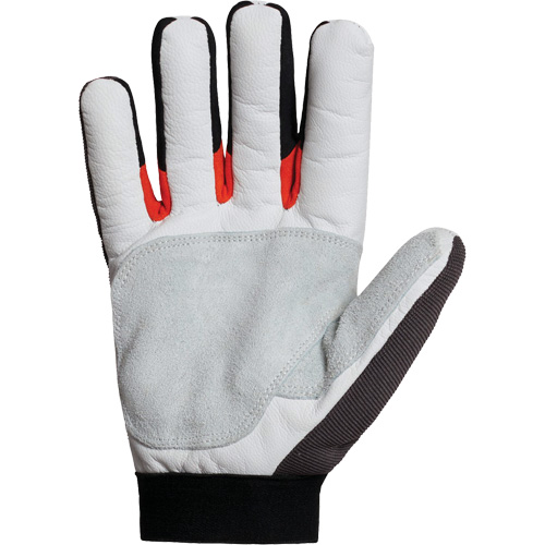 Clutch Gear&reg; Thinsulate Mechanic's Gloves, Grain Goatskin/Split Leather Palm, Size Small/7 Mukwa Safety Services