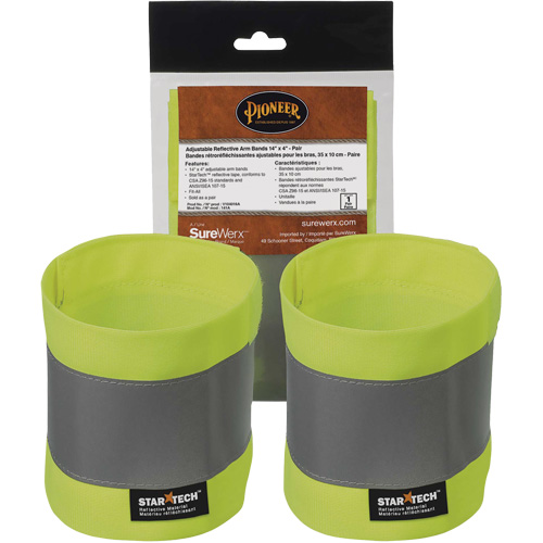 141A High-Visibility Adjustable Armbands Mukwa Safety Services