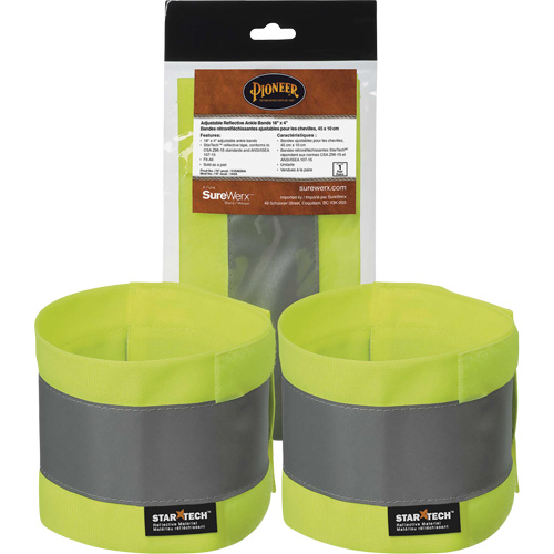 143A High-Visibility Adjustable Ankle Bands Mukwa Safety Services